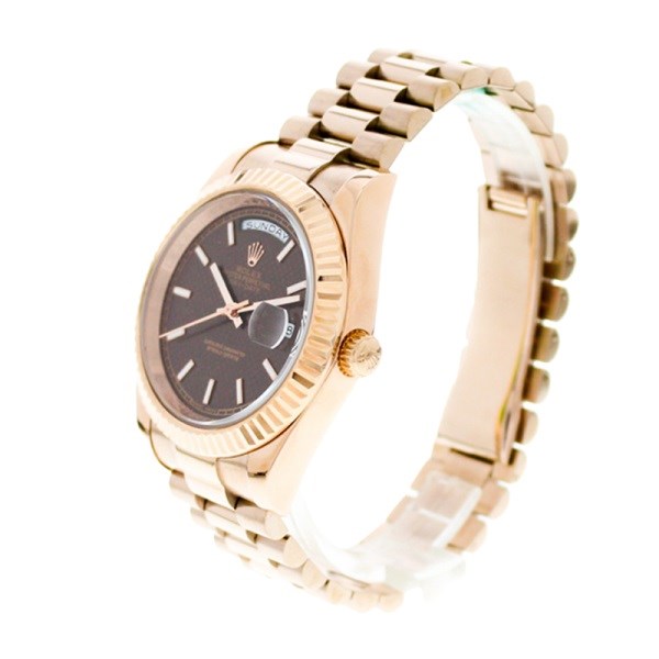 Rolex Day-date 228235-0006 40MM Brown Dial Rose Gold-tone Case - High ...