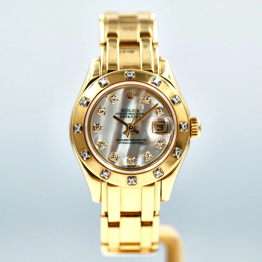 Discover the Elegance and Timelessness of the Rolex Pearlmaster Ladies 29mm 80318 Automatic Gold-tone Watch