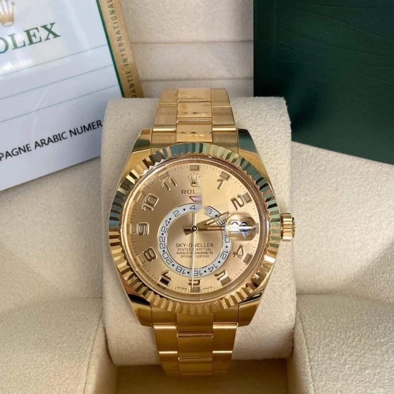 Unveiling the Timeless Marvel: Rolex Sky-Dweller 326938.2 Champagne Arabic Dial Mens Automatic 42MM