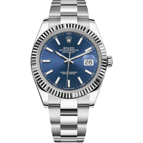 The Quintessence of Elegance: Swiss Rolex Datejust 79190 Ladies 26mm Automatic Blue Baton Dial