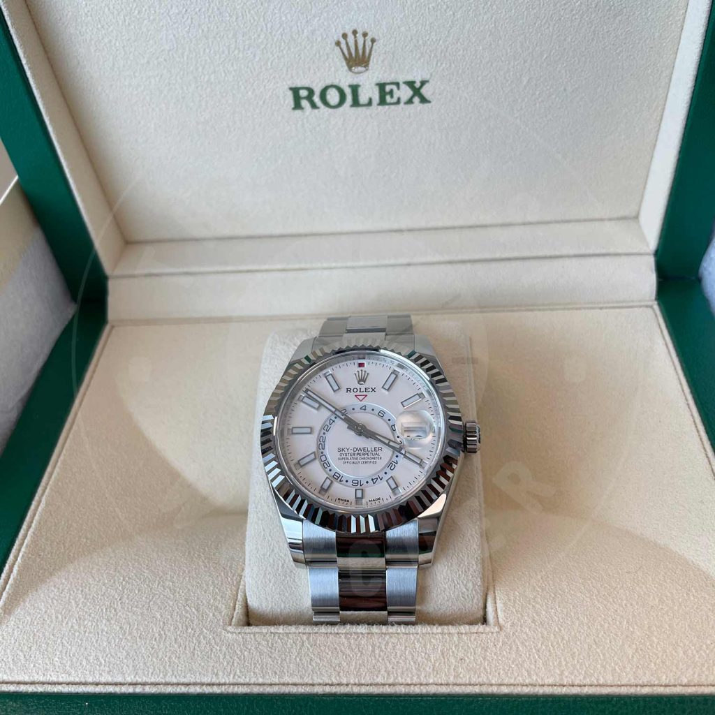 The Rolex Sky-Dweller White Dial Luxury Watch 326934-0001 42MM: A Statement of Class and Elegance