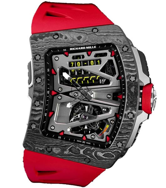 Unveiling the Elegance and Precision: Richard Mille RM70-01 Mechanical Men Rubber Band Carbon Fiber Dark Grey Dial